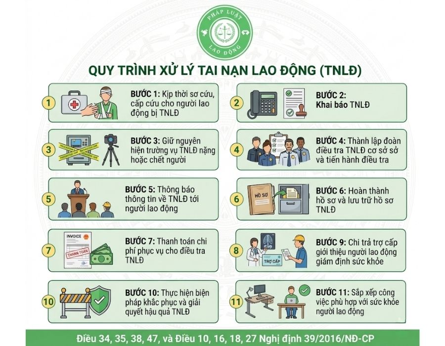 Hướng dẫn chế độ tai nạn lao động và trách nhiệm của các bên 4 hồ sơ tai nạn lao động và báo cáo giấy tờ