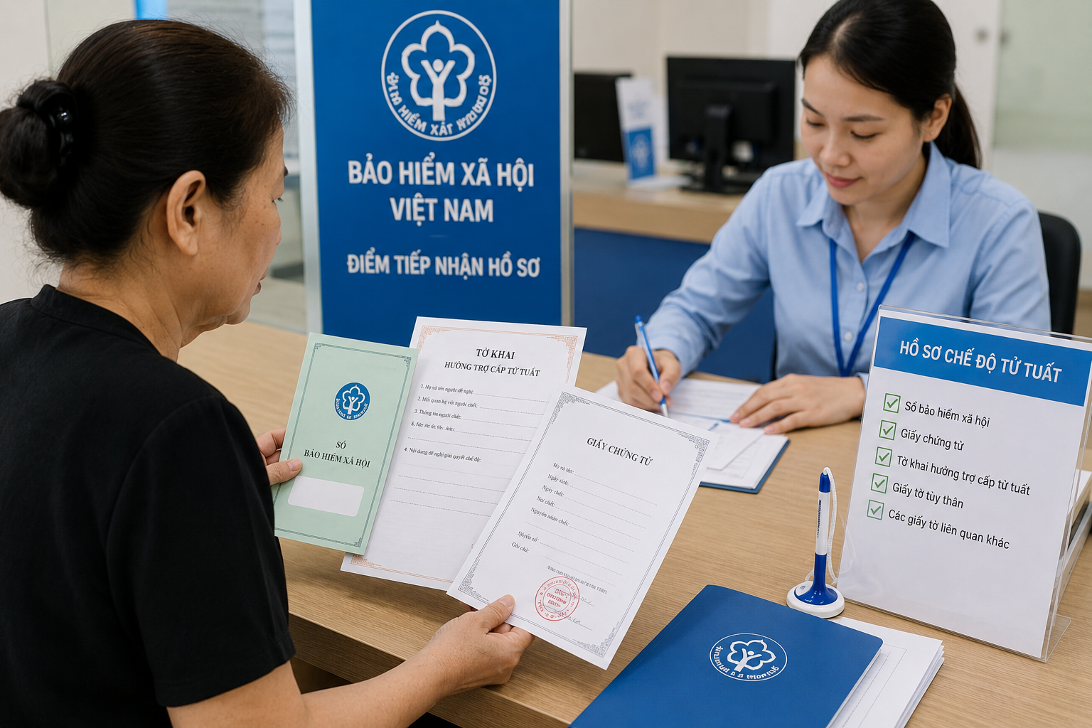 Chuẩn bị đúng giấy tờ và nộp đúng nơi giúp hồ sơ chế độ tử tuất được xử lý thuận lợi hơn.