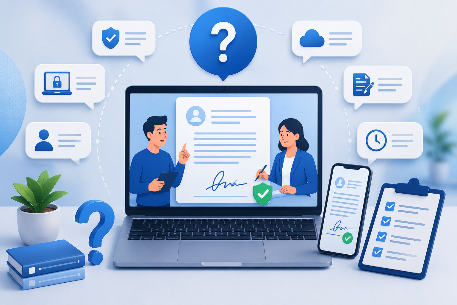Giải dáp các thắc mắc phổ biến về hợp dồng lao dộng diện tử và ký hồ sơ online 1