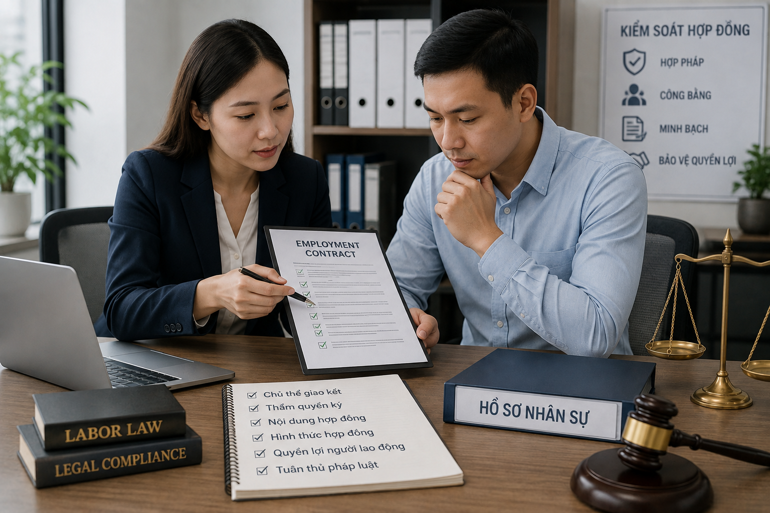 Người lao động và HR cần kiểm tra điều kiện giao kết để hạn chế rủi ro hợp đồng lao động vô hiệu.