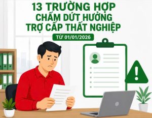 13 trường hợp chấm dứt hưởng trợ cấp thất nghiệp từ 01/01/2026